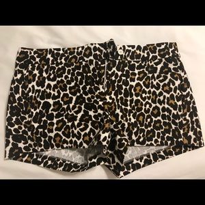 J. Crew Leopard Shorts